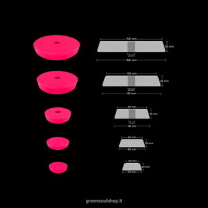 Dimensioni tampone trapezoidale rosso - Zvizzer
